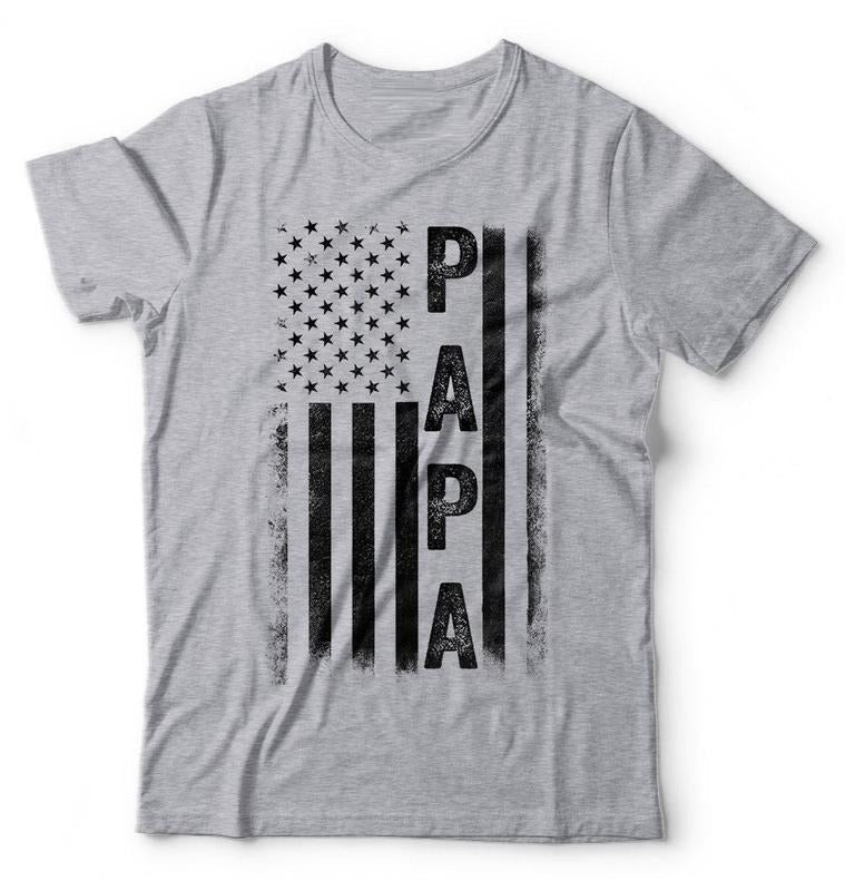Papa American Flag Us Papa Shirt Grandpa Grandpa Shirt Classic Pops Grandfather Short Sleeve Shirt Man Menswear Comfort Colors T-Shirts, Hoodie, Sweatshirt - T-Shirt, Sweatshirt, Hoodie