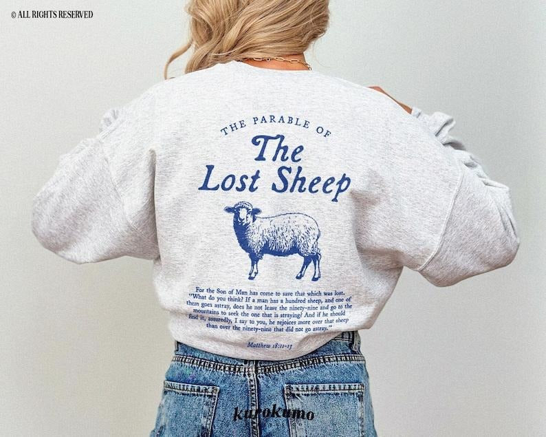 Parable Lost Sheep Bible Verse Faith Based Worship Gospel T-Shirts, Hoodie, Sweatshirt - T-Shirt, Sweatshirt, Hoodie