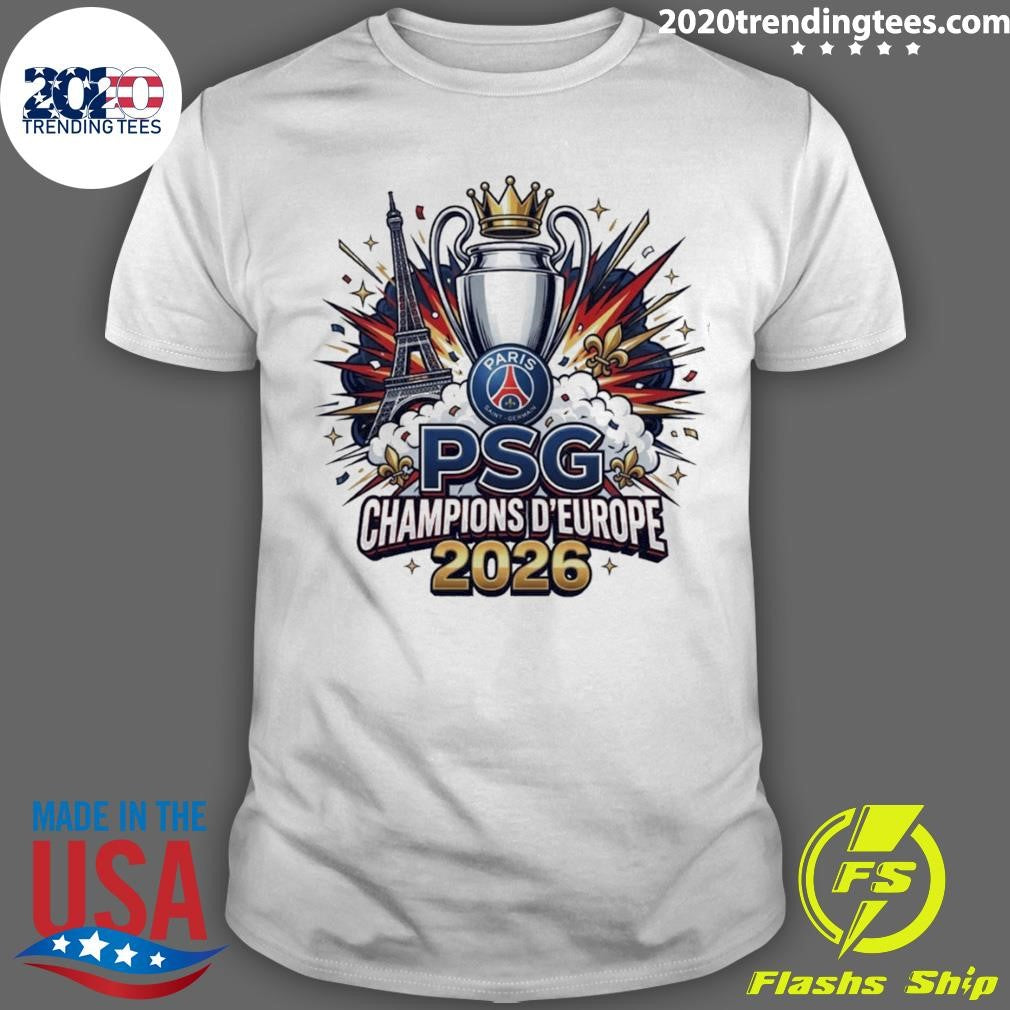 Paris Saint Germain Psg Champions League Winners 2026 Shirt Unisex T-shirt, Sweatshirt, Hoodie, Long Sleeve Tee - T-Shirt, Sweatshirt, Hoodie