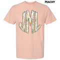 Pastel Blooms Monogram Comfort Colors 'NLB' T-Shirts, Hoodie, Sweatshirt - T-Shirt, Sweatshirt, Hoodie