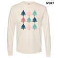 Pastel Tree Collage Long Sleeve Comfort Colors T-Shirts, Hoodie, Sweatshirt - T-Shirt, Sweatshirt, Hoodie