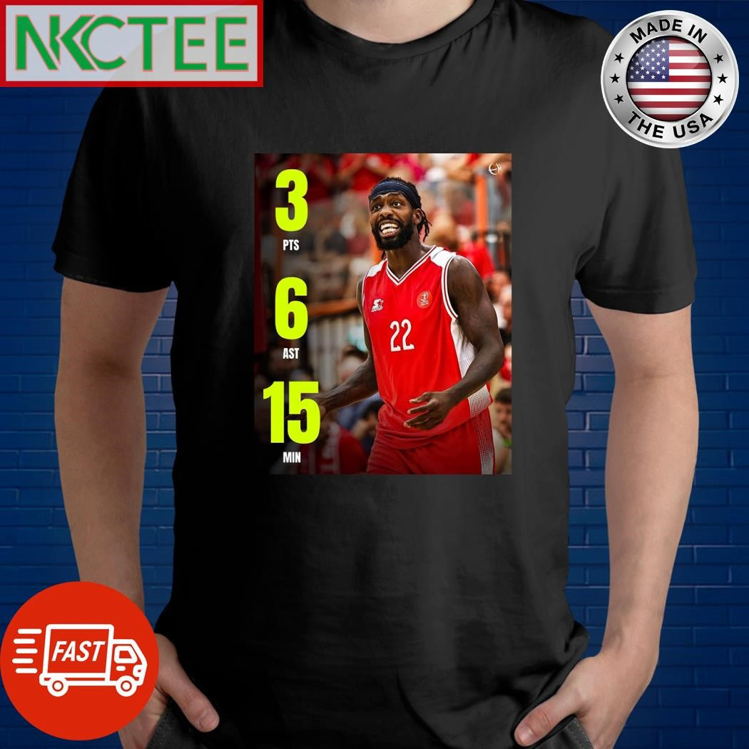 Pat Bev in his Tel Aviv preseason debut shirt Unisex T-shirt, Sweatshirt, Hoodie, Long Sleeve Tee - T-Shirt, Sweatshirt, Hoodie