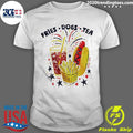 Patriotic Fries Dogs Tea Fourth Of July Fdt America 250th Anniversary Celebration Shirt Unisex T-shirt, Sweatshirt, Hoodie, Long Sleeve Tee - T-Shirt, Sweatshirt, Hoodie