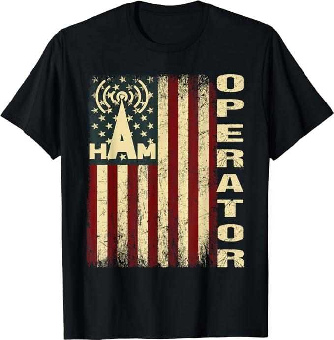 Patriotic Shirts Patriotic USA Flag Ham Radio Amateur Radio Operator Menswear Top Casual Cotton Basic T-Shirts, Hoodie, Sweatshirt - T-Shirt, Sweatshirt, Hoodie