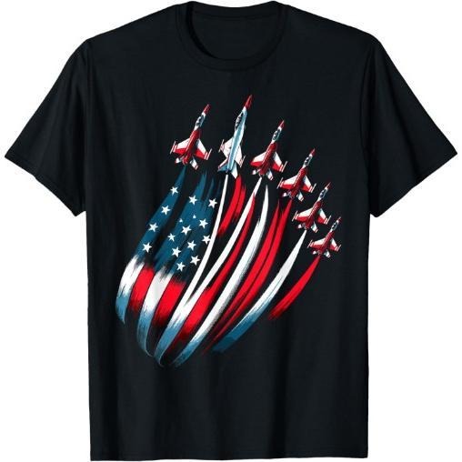 Patriotic USA Flag Fighter Jets 4th July Made USA T-Shirts, Hoodie, Sweatshirt - T-Shirt, Sweatshirt, Hoodie