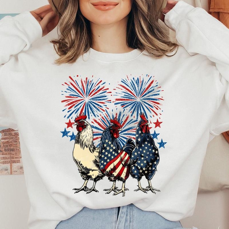 Patriotic Usa Chicken Shirt Patriotic Usa Chicken Retro American 4th July Independence Day Retro American Flag T-Shirts, Hoodie, Sweatshirt - T-Shirt, Sweatshirt, Hoodie