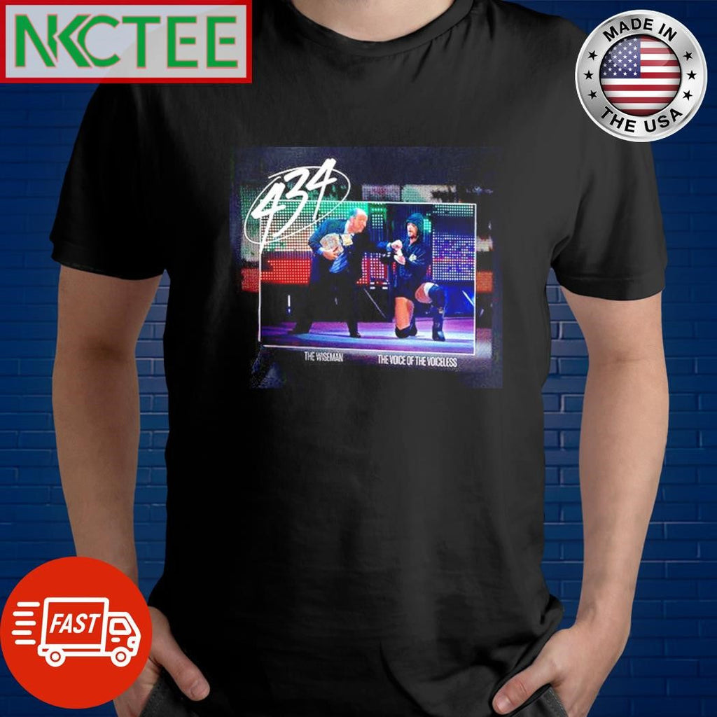 Paul Heyman and Roman Reigns 434 shirt Unisex T-shirt, Sweatshirt, Hoodie, Long Sleeve Tee - T-Shirt, Sweatshirt, Hoodie