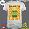 Paul Oakenfold July 4 United Champions Tour The Mod Club Toronto, ON Shirt Unisex T-shirt, Sweatshirt, Hoodie, Long Sleeve Tee - T-Shirt, Sweatshirt, Hoodie