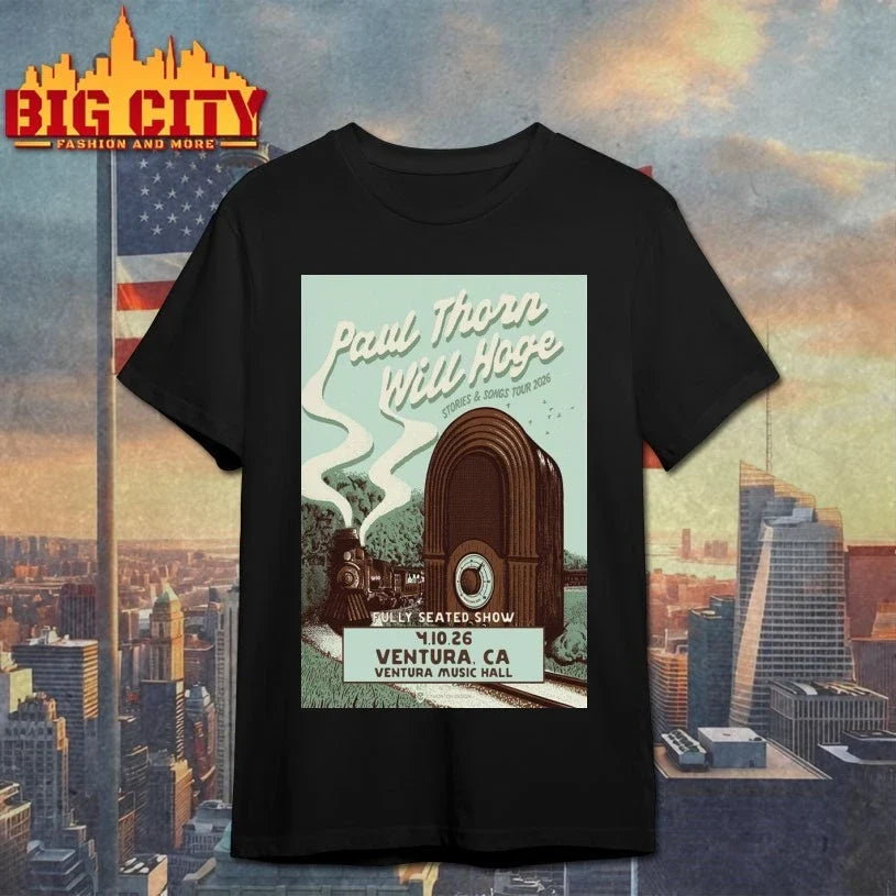 Paul Thorn April 10th 2026 Ventura Tour Poster shirt Unisex T-shirt, Sweatshirt, Hoodie, Long Sleeve Tee - T-Shirt, Sweatshirt, Hoodie