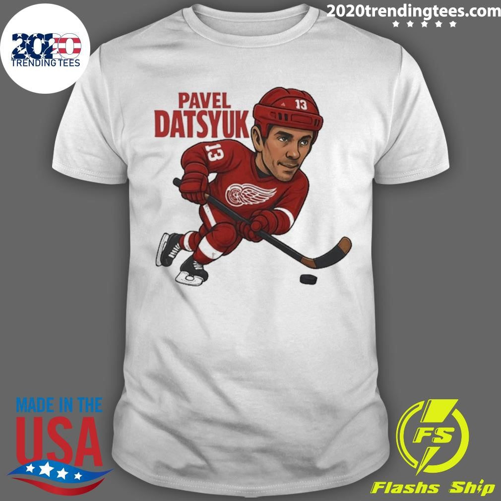 Pavel Datsyuk Detroit Red Wings Hockey Player Caricature Shirt Unisex T-shirt, Sweatshirt, Hoodie, Long Sleeve Tee - T-Shirt, Sweatshirt, Hoodie