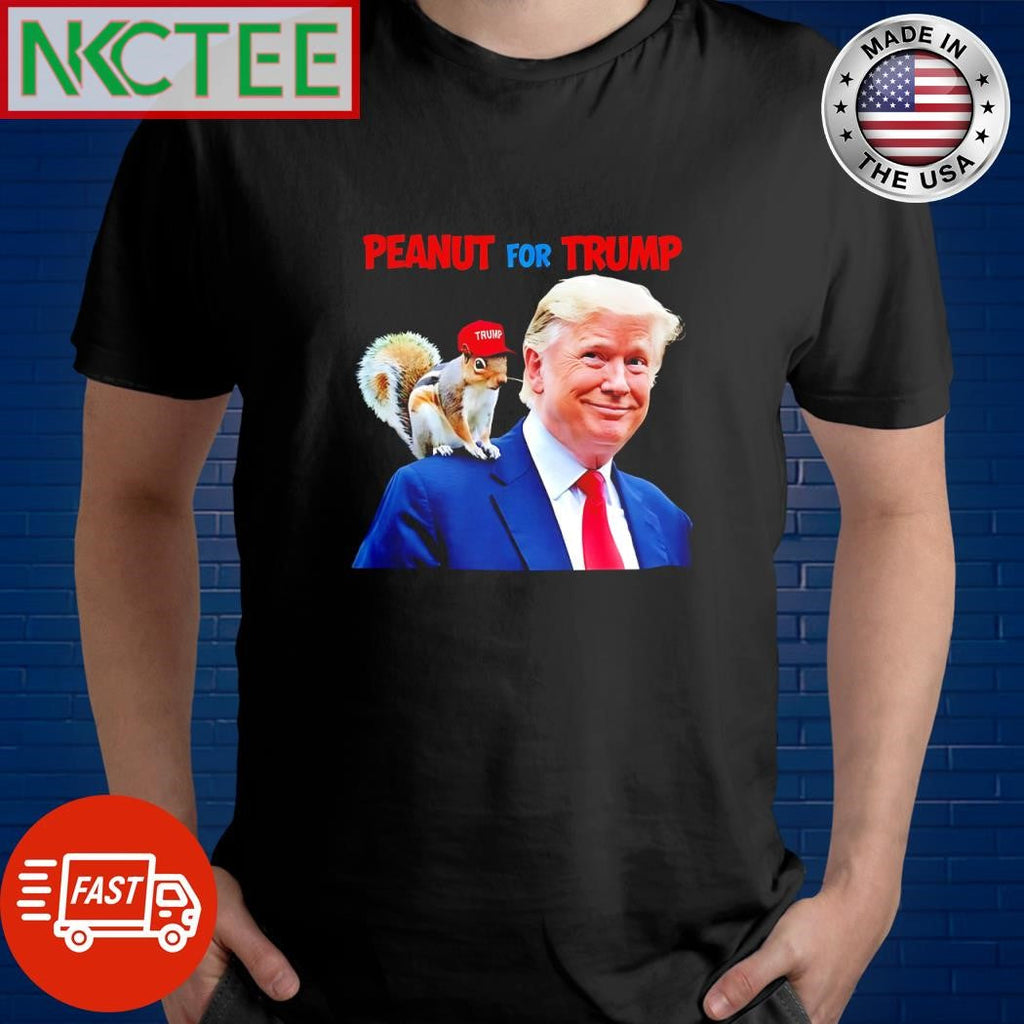 Peanut The Squirrel for Donald Trump 2024 shirt Unisex T-shirt, Sweatshirt, Hoodie, Long Sleeve Tee - T-Shirt, Sweatshirt, Hoodie