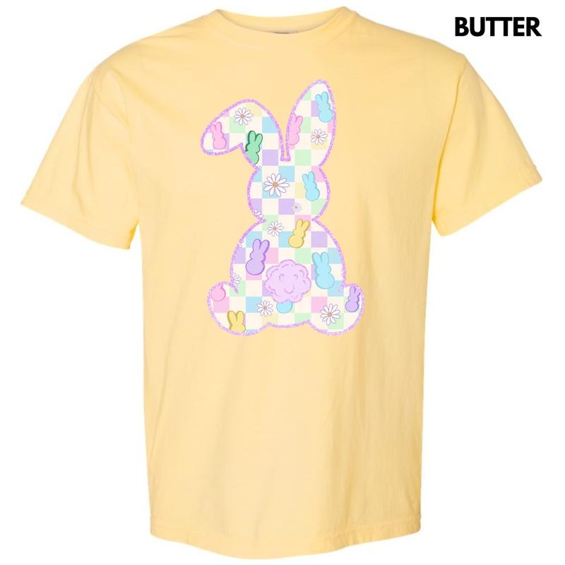 Peeps Checkered Bunny Comfort Colors T-Shirts, Hoodie, Sweatshirt - T-Shirt, Sweatshirt, Hoodie