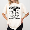 Penguins Against Tariffs Comfort Colors Shirt Resistance Sarcastic Penguin Flippers Up Penguins Resist Outfits T-Shirts, Hoodie, Sweatshirt - T-Shirt, Sweatshirt, Hoodie