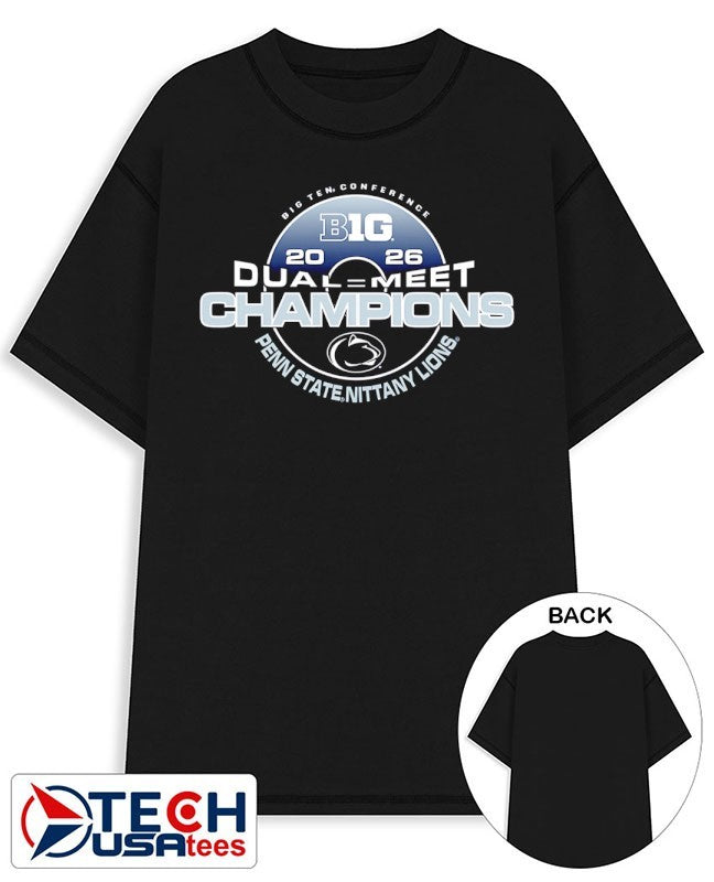 Penn State Nittany Lions 2026 Big Ten Wrestling Dual Meet Champions shirt Unisex T-shirt, Sweatshirt, Hoodie, Long Sleeve Tee - T-Shirt, Sweatshirt, Hoodie