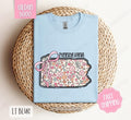 Pennsylvania Floral Bow Gildan Cute State Coquette Top T-Shirts, Hoodie, Sweatshirt - T-Shirt, Sweatshirt, Hoodie