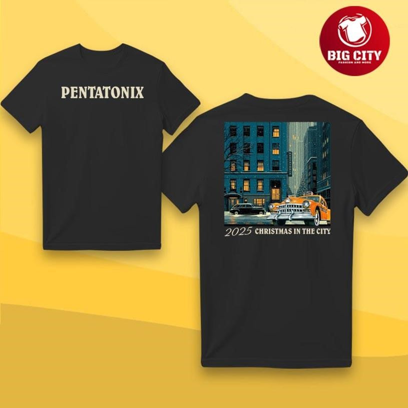 Pentatonix 2025 Christmas In The City Two Sided Shirt Unisex T-shirt, Sweatshirt, Hoodie, Long Sleeve Tee - T-Shirt, Sweatshirt, Hoodie