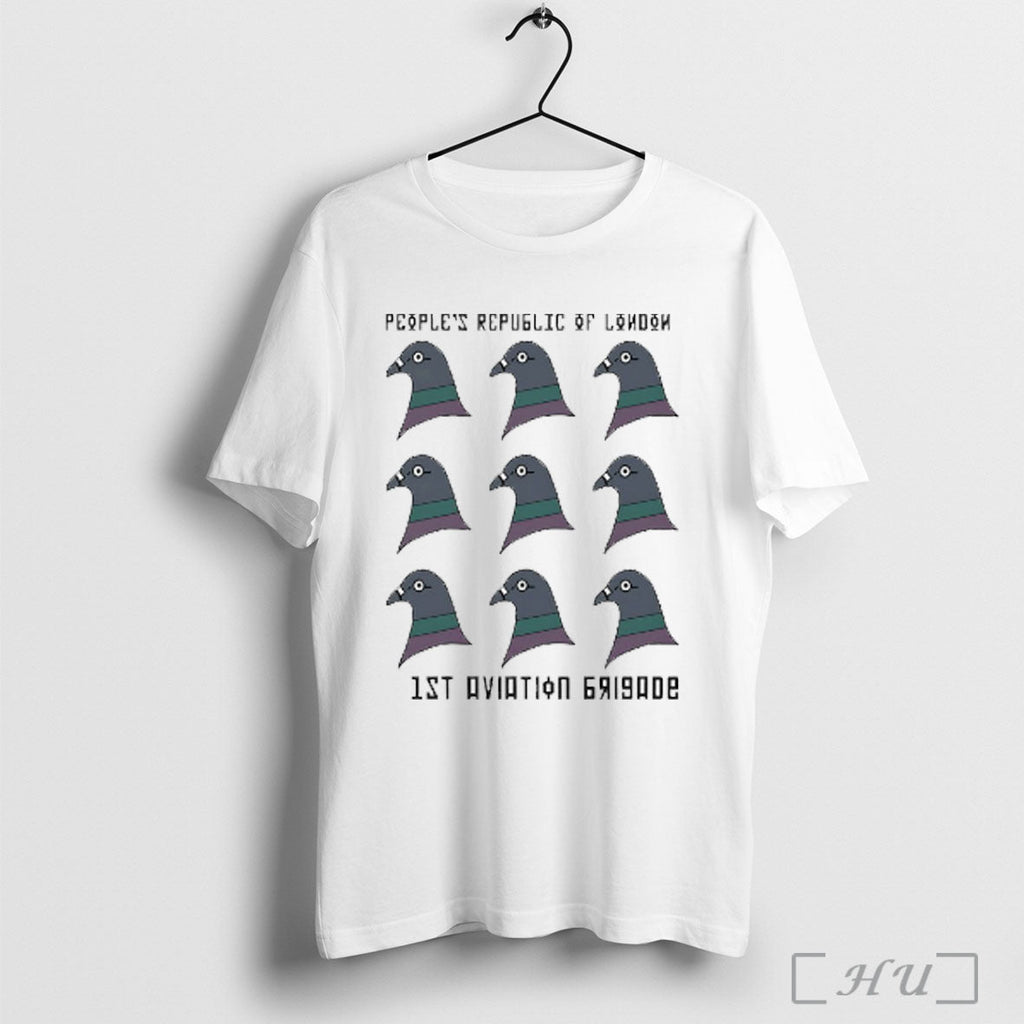 Peoples Republic Of London 1st Aviation Brigade Pigeon T Shirt Sweatshirt Png Unisex T-shirt, Sweatshirt, Hoodie, Long Sleeve Tee - T-Shirt, Sweatshirt, Hoodie