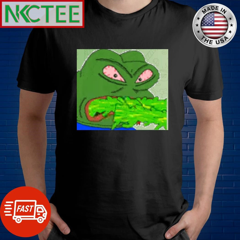 Pepe vomit shirt Unisex T-shirt, Sweatshirt, Hoodie, Long Sleeve Tee - T-Shirt, Sweatshirt, Hoodie