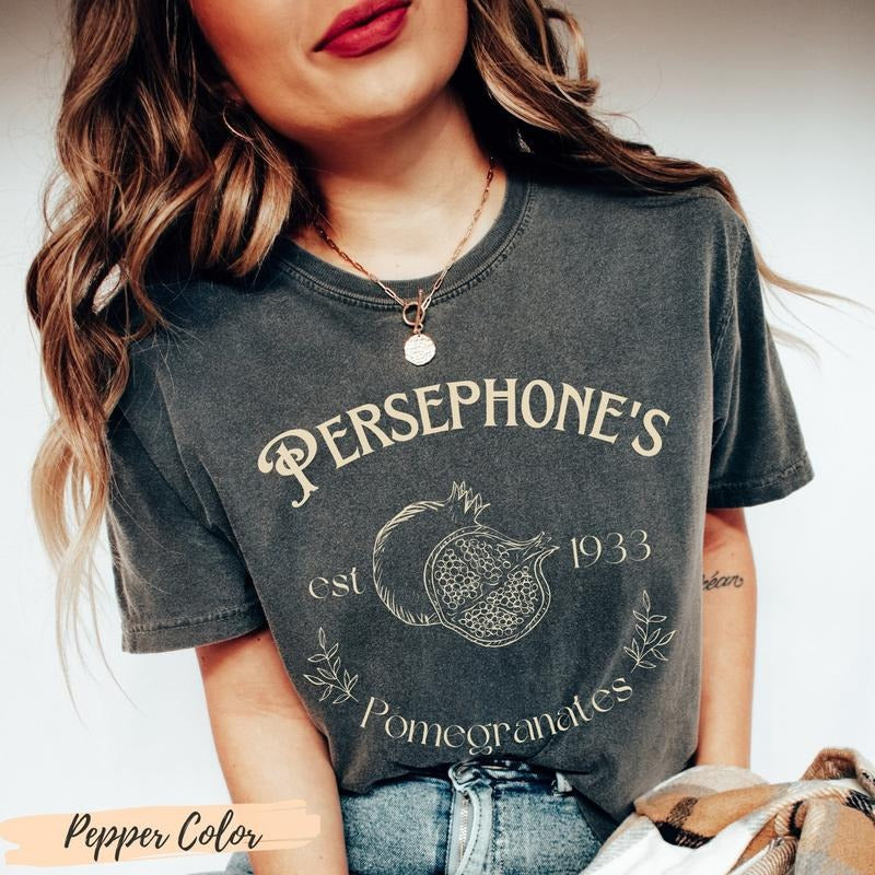 Persephone'S Pomegranate Shirt Persephone Greek Mythology Dark Academia Booktok Bookish T-Shirts, Hoodie, Sweatshirt - T-Shirt, Sweatshirt, Hoodie