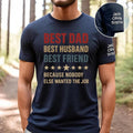 Personalized Best Dad Navy Custom Shirt Names Best Husband Best Friend Husband Dad T-Shirts, Hoodie, Sweatshirt - T-Shirt, Sweatshirt, Hoodie