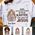 Personalized Coffee Jesus Girl German Kaffee Jesus AP141 95O58 T-Shirts, Hoodie, Sweatshirt - T-Shirt, Sweatshirt, Hoodie