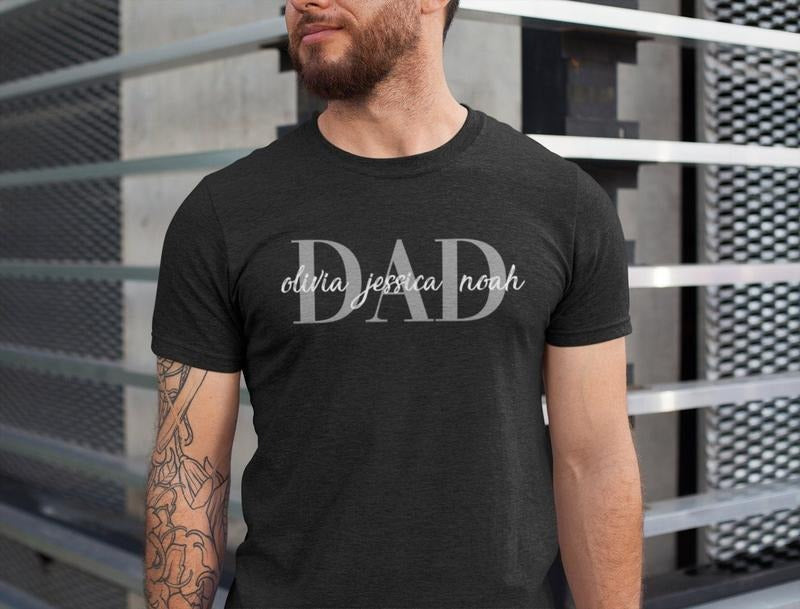 Personalized Dad Shirt Names Shirt 2025 Custom Dad Shirt Personalized Dad New Dad Shirt New Dad Custom Names Shirt Dad T-Shirts, Hoodie, Sweatshirt - T-Shirt, Sweatshirt, Hoodie
