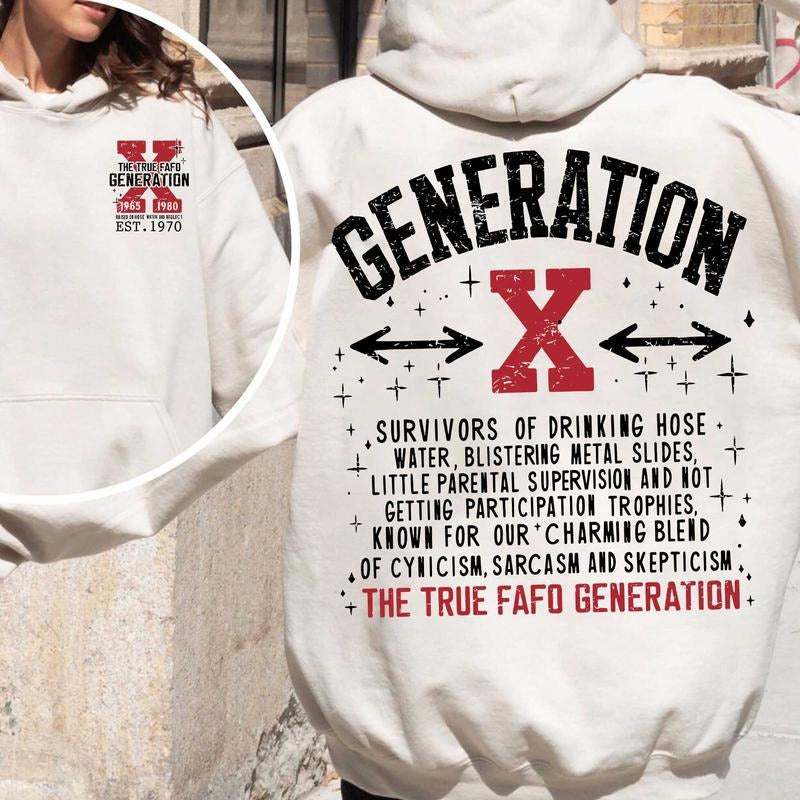 Personalized Generation X Shirt Funny 50th 50th Generation X 50th Gen X Shirts Cotton Top T-Shirts, Hoodie, Sweatshirt - T-Shirt, Sweatshirt, Hoodie
