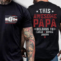 Personalized Papa Shirt Custom Dad Raised Fist Bump Shirt Customized Grandkids Hands Grandpa Shirt Fist Bump Grandchild Names T-Shirts, Hoodie, Sweatshirt - T-Shirt, Sweatshirt, Hoodie