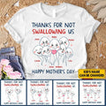 Personalized Thanks Not Swallowing Us Shirt Funny Mom Funny Shirt Mom Custom Shirt T-Shirts, Hoodie, Sweatshirt - T-Shirt, Sweatshirt, Hoodie