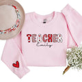 Personalized Valentine'S Heart Valentines Initial Sleeve Custom Name Valentine'S Giftstyle{N002}2 T-Shirts, Hoodie, Sweatshirt - T-Shirt, Sweatshirt, Hoodie