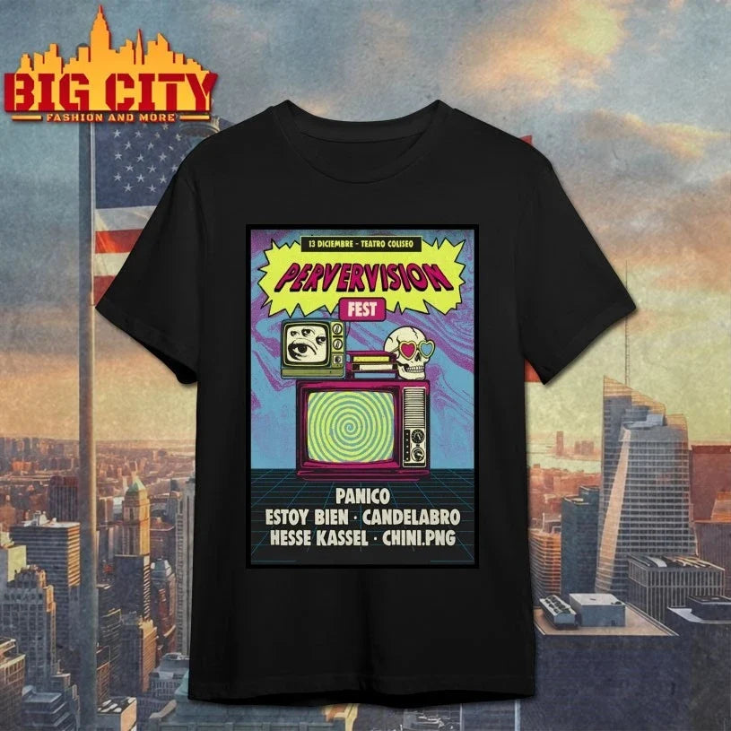 Pervervision Fest 12.13.2025 Teatro Coliseo In Santiago Chile Poster shirt Unisex T-shirt, Sweatshirt, Hoodie, Long Sleeve Tee - T-Shirt, Sweatshirt, Hoodie