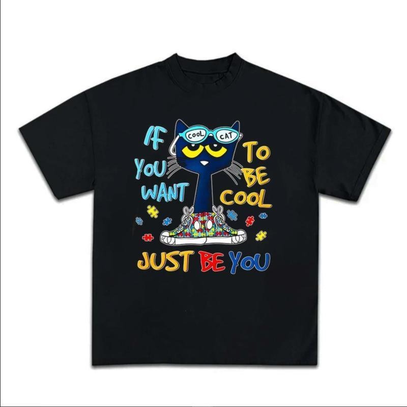 Pete Cat Shirt Childhood Memories Cute Cartoon Character Womenswear Top Underwear T-Shirts, Hoodie, Sweatshirt - T-Shirt, Sweatshirt, Hoodie