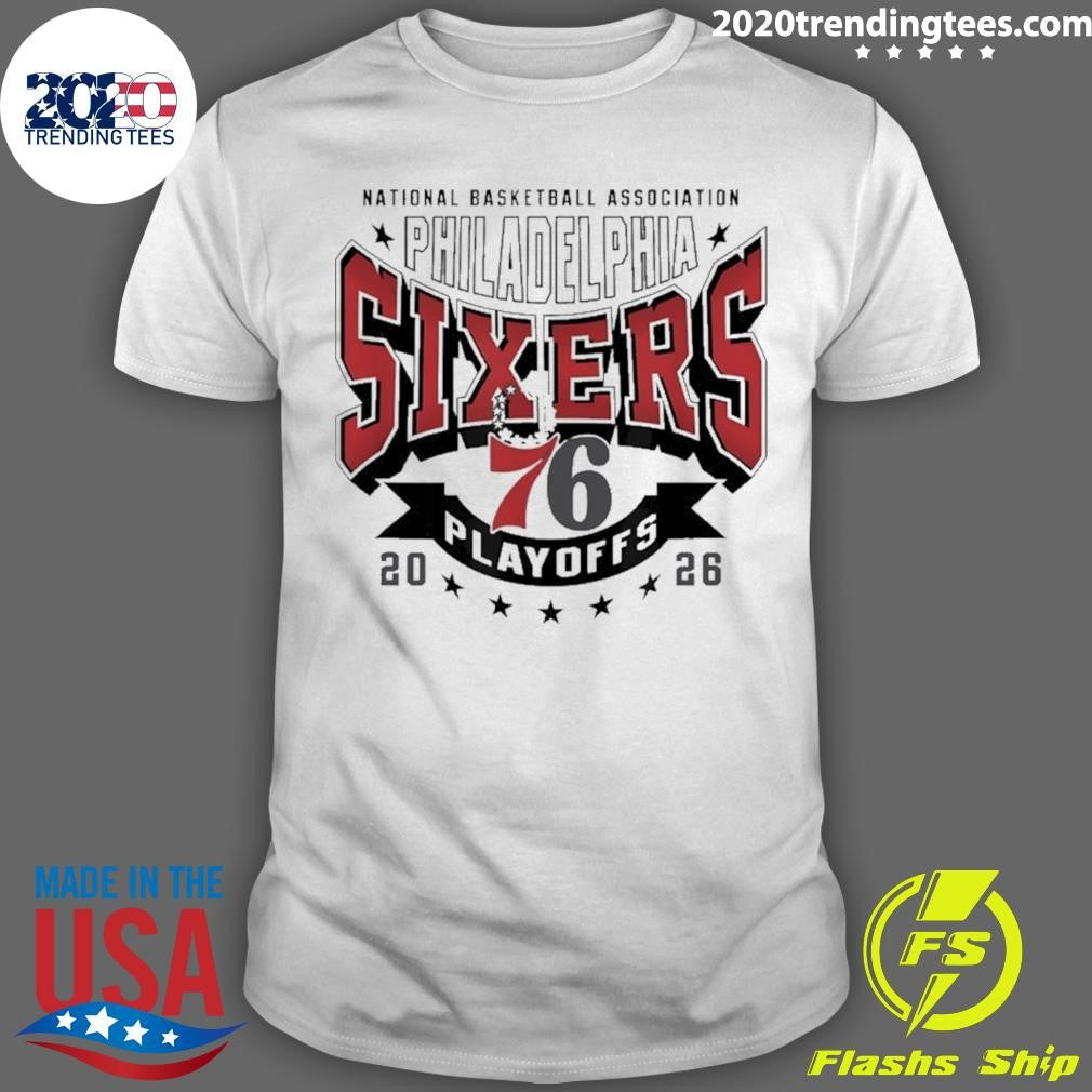 Philadelphia 76ers Nba Playoffs 2026 Shirt Unisex T-shirt, Sweatshirt, Hoodie, Long Sleeve Tee - T-Shirt, Sweatshirt, Hoodie