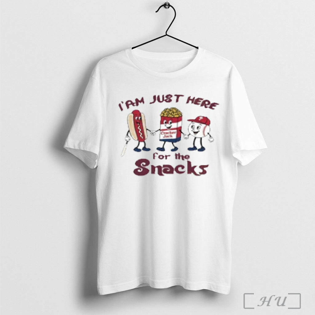 Philadelphia Phillies Just Here For Snacks Shirt T Shirt Unisex T-shirt, Sweatshirt, Hoodie, Long Sleeve Tee - T-Shirt, Sweatshirt, Hoodie