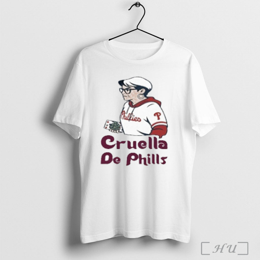 Phillies Karen Cruella De Phills Shirt T Shirt Unisex T-shirt, Sweatshirt, Hoodie, Long Sleeve Tee - T-Shirt, Sweatshirt, Hoodie