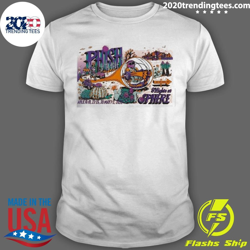 Phish Las Vegas 2026 Second Weekend Gig Poster Wild Grape Colorway 9 Night At Sphere From April 16 To May 2 2026 Shirt - T-Shirt, Sweatshirt, Hoodie