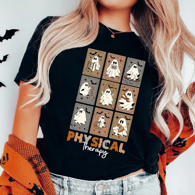 Physical Therapy Shirt Physical Therapist Pt Pt Physical Pt Therapists Pediatric Physical Therapy Pt Ghosts T-Shirts, Hoodie, Sweatshirt - T-Shirt, Sweatshirt, Hoodie