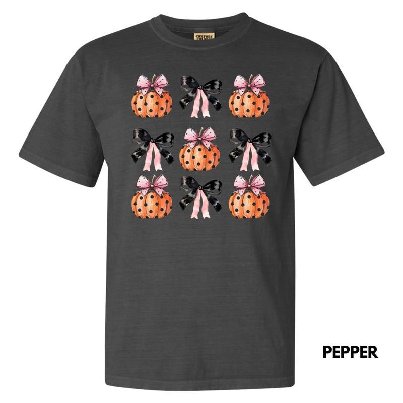 Pink & Black Pumpkin Coquette Comfort Colors 'NLB' T-Shirts, Hoodie, Sweatshirt - T-Shirt, Sweatshirt, Hoodie