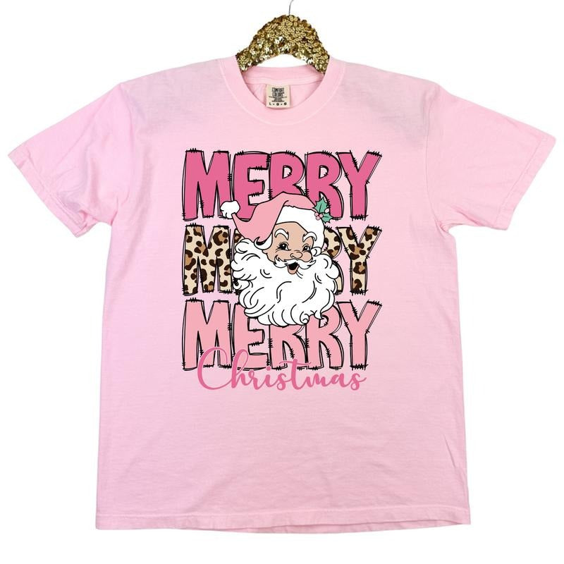 Pink Animal Print Merry Comfort Colors 'NLB' T-Shirts, Hoodie, Sweatshirt - T-Shirt, Sweatshirt, Hoodie