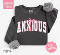 Pink Anxious Bow Comfort Colors Cute T-Shirts, Hoodie, Sweatshirt - T-Shirt, Sweatshirt, Hoodie