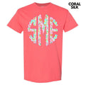Pink Blossoms Monogram Gildan Short Sleeve 'NLB' T-Shirts, Hoodie, Sweatshirt - T-Shirt, Sweatshirt, Hoodie