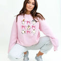 Pink Bows & Ghost Coquette Halloween Comfortable Long Sleeve Coquette Halloween Womenswear T-Shirts, Hoodie, Sweatshirt - T-Shirt, Sweatshirt, Hoodie