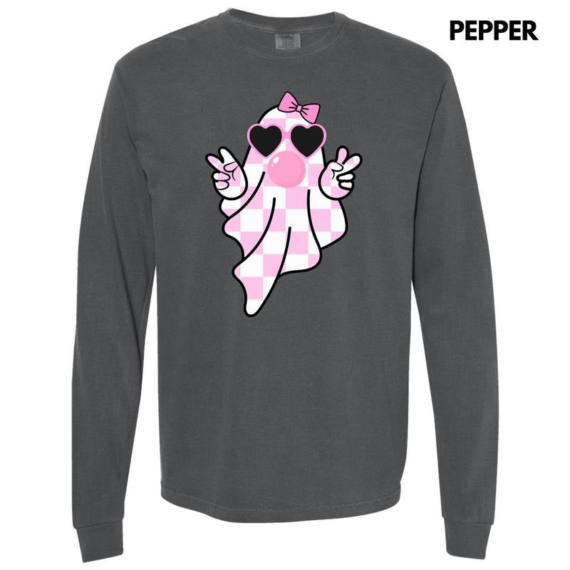 Pink Bubblegum Ghoul Long Sleeve Comfort Colors 'NLB' T-Shirts, Hoodie, Sweatshirt - T-Shirt, Sweatshirt, Hoodie