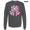Pink Checker Monogram Long Sleeve Comfort Colors 'NLB' T-Shirts, Hoodie, Sweatshirt - T-Shirt, Sweatshirt, Hoodie