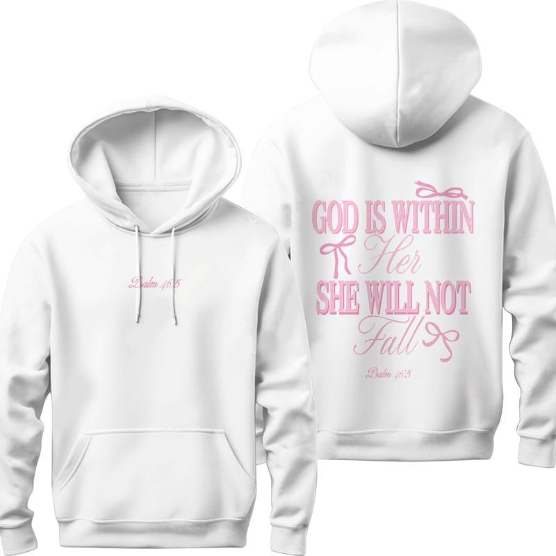 Pink Christian God Is Within Her She Will Not Fall Coquette Christian Jesus Christian Christian Bible Verse T-Shirts, Hoodie, Sweatshirt - T-Shirt, Sweatshirt, Hoodie