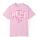 Pink Coquette Mama Shirt Mom Mama Floral Letters Shirt Cute Mom Bow Shirt Mama Shirt T-Shirts, Hoodie, Sweatshirt - T-Shirt, Sweatshirt, Hoodie