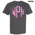 Pink Florals Monogram Comfort Colors 'NLB' T-Shirts, Hoodie, Sweatshirt - T-Shirt, Sweatshirt, Hoodie