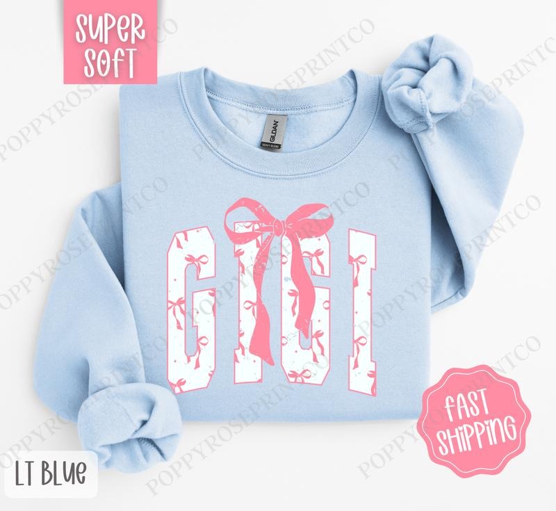 Pink GiGi Bow Cute T-Shirts, Hoodie, Sweatshirt - T-Shirt, Sweatshirt, Hoodie