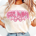 Pink Girl Mama Coquette Checked Mama Girly Pink Leopard Mama Mom Life Mom Retro Mama Bow T-Shirts, Hoodie, Sweatshirt - T-Shirt, Sweatshirt, Hoodie