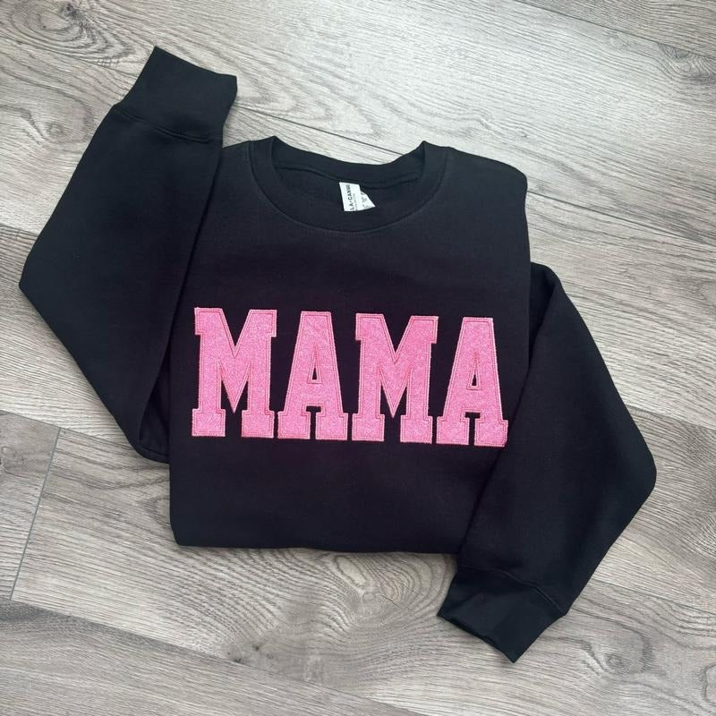 Pink Glitter Mama T-Shirts, Hoodie, Sweatshirt - T-Shirt, Sweatshirt, Hoodie